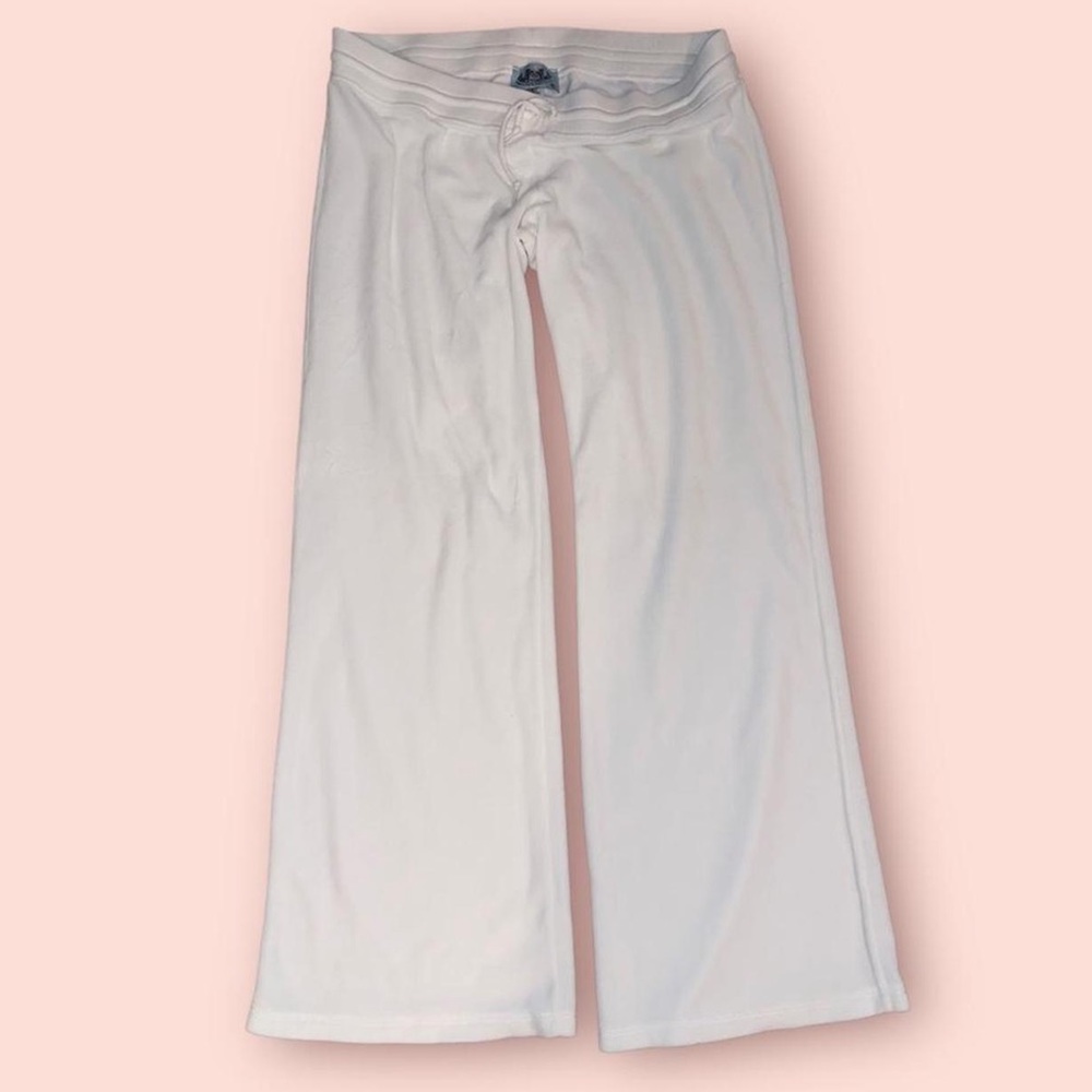 juicy couture vintage velour tracksuit pants white size XL